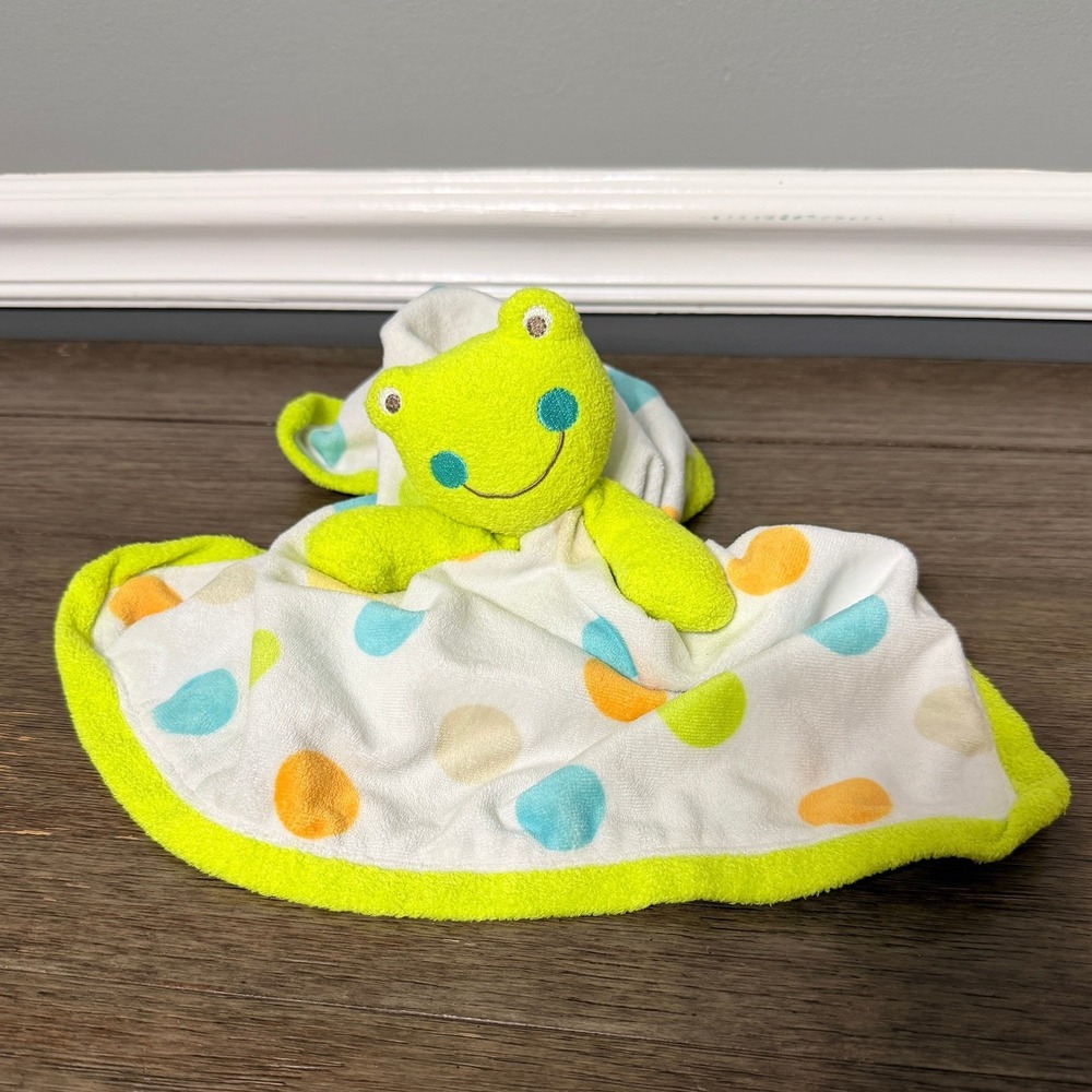 Baby Starters Green Frog Polka‎ Dot Plush Lovey